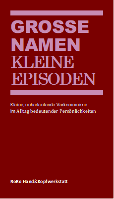 Buchcover Grosse Namen, kleine Episoden