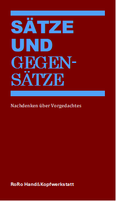 Buchcover Sätze und Gegensätze